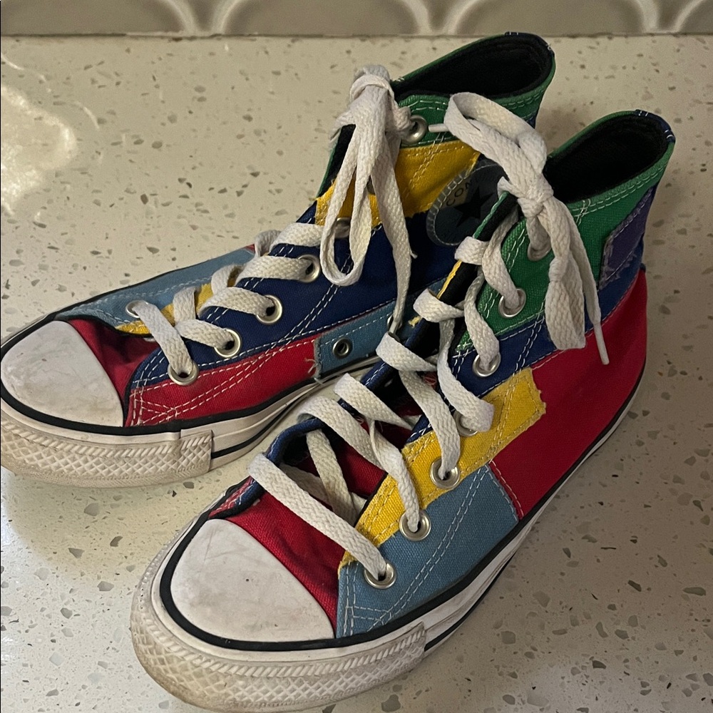 Converse Multicolor patchwork High-Top Sneakers 6 - image 1